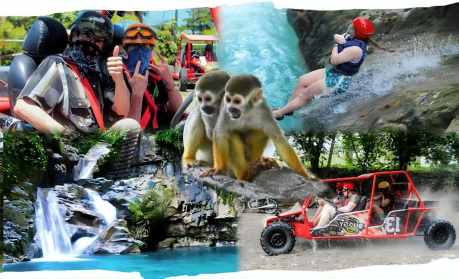 3x1: Monkeyland Damajagua Falls & Buggy Tour Puerto plata - A 3-in-1 day in Puerto Plata: monkeys, waterfalls, and buggy roads