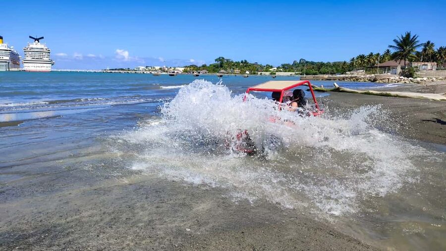 Amber Cove & Taino Bay: Buggy Tour with Swimming & Tasting - From Amber Cove or Taino Bay to the buggy station