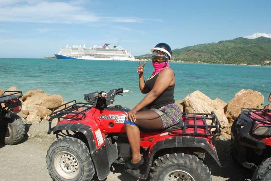 AMBER COVE-TAINO BAY Super ATV Tour - Beach stop for a dip: 15 minutes in the bay water