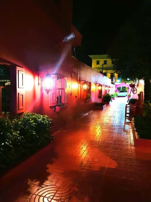 Experience the Nightlife: Puerto Plata + Sosua + Cabarete - Puerto Plata at night: old town lights, umbrellas, and the St. Philip bay view