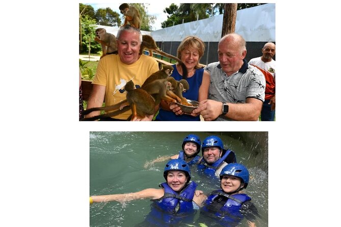 Monkey Tour Interaction and Damajagua waterfalls in Puerto Plata. - Damajagua Waterfalls: 7 pools, jumps, slides, and the stair reality
