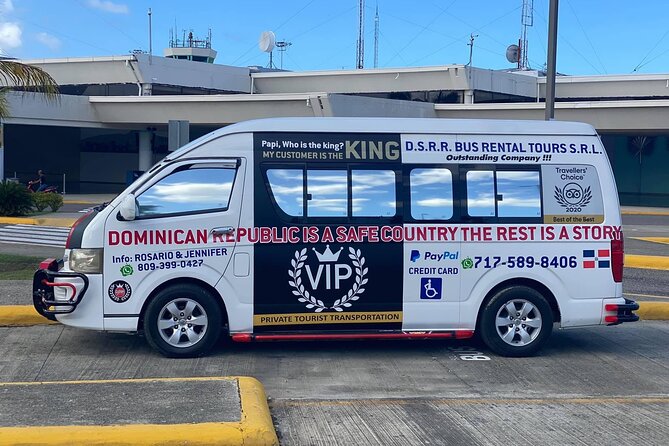Shared transportation pop airport to puerto plata hotels one way - Comfort Details: Air-Conditioned Minivan, Water, and Small Extras