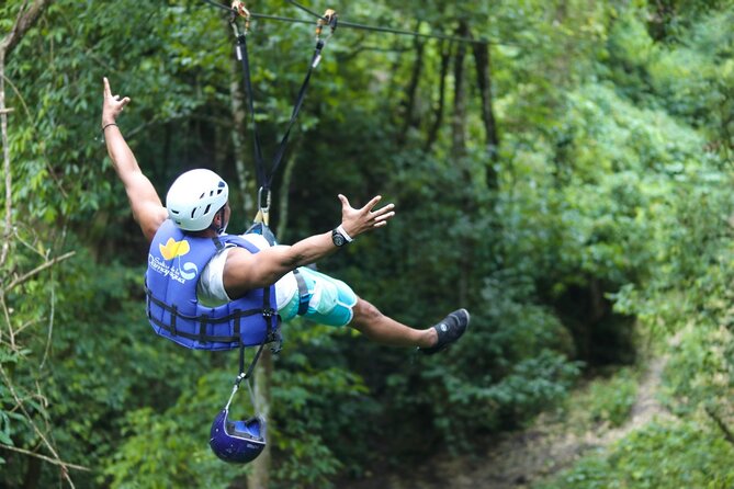 Short Excursion Ziplining & Waterfall, Taino Bay and Ambar cove. - Quick highlights: Ziplining + Damajagua waterfalls made practical